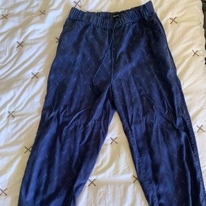 Madewell blue cotton pants